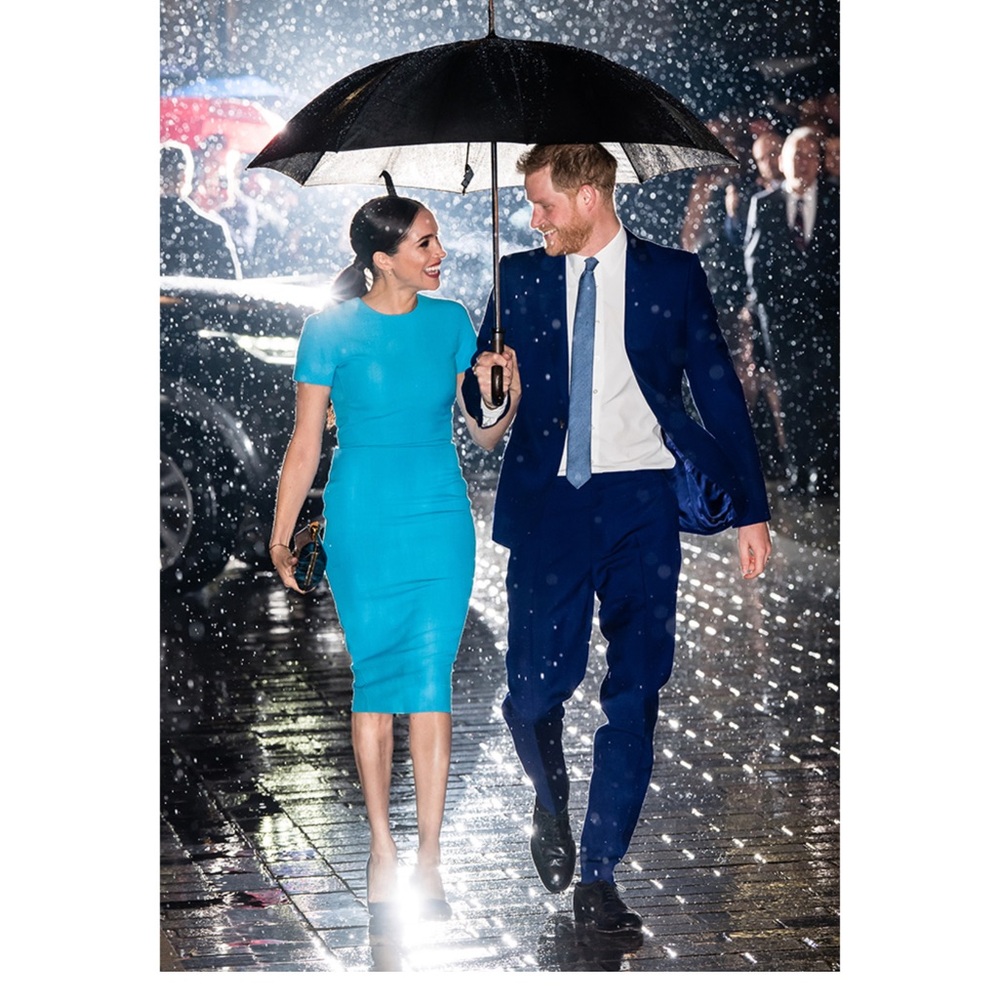 Victoria Beckham pencil Blue Dress